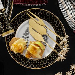 Honeycomb Holiday Salad Plates