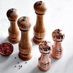 Williams Sonoma Polished Salt &amp; Pepper Mills Set, 6"