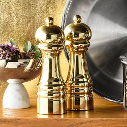 Williams Sonoma Polished Salt &amp; Pepper Mills Set, 6"