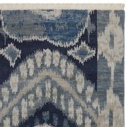 Luke Irwin: Nadya Ikat Hand Knotted Rug Swatch - Free Returns Within 30 Days