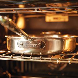 All-Clad D5® Brushed Stainless-Steel Covered Sauté Pan, 3-Qt