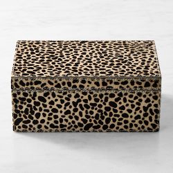 Cheetah Printed Hide Box
