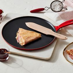 Le Creuset Enameled Cast Iron Crepe Pan with Spreader and Spatula