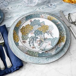 Scalamandré x Williams Sonoma Sea of Trees Salad Plates, Set of 4