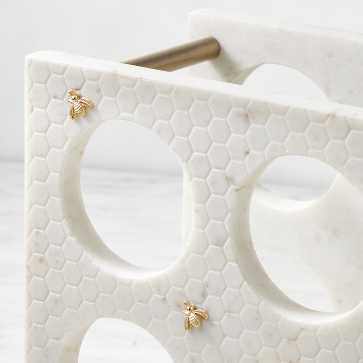 Honeycomb Marble Wine Rack | Williams Sonoma