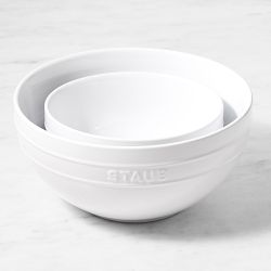 Staub Ceramic Mixing Bowls, Set of 2