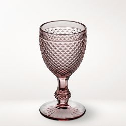 Vista Alegre Bicos Water Goblets, 9.5-oz, Set of 4, Pink