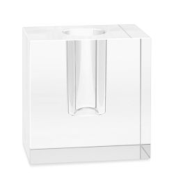 OPEN BOX: Crystal Block Vase, Medium