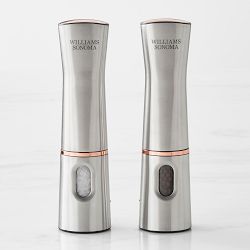 Williams Sonoma Signature Rechargeable Electric Salt & Pepper Mills, 8"