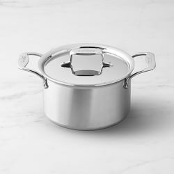 All-Clad D5® Brushed Stainless-Steel Soup Pot, 4-Qt