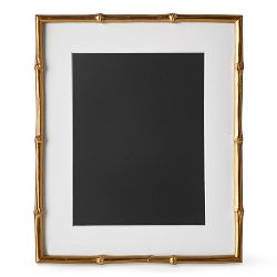 OPEN BOX: Aerin Gilded Bamboo Gallery Frame, 11" X 14"