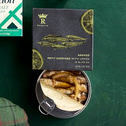 Regalis Tinned Smoked Baby Sardines with Lemon
