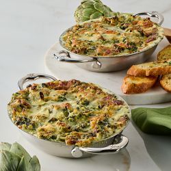Hestan Provisions Stainless-Steel Mini Oval Gratins, Set of 2