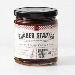 Bistro Burger with Blue Cheese, Caramelized Onions and Cornichon Aioli Set