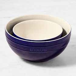 Staub Ceramic Mixing Bowls, Set of 2