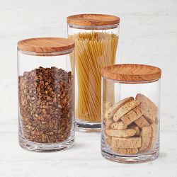 Olivewood Canisters, Set of 3