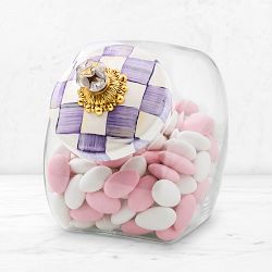 MacKenzie-Childs Sweets Jar with Violet Check Lid