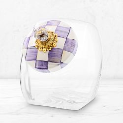 MacKenzie-Childs Sweets Jar with Violet Check Lid