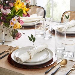 Linen Double Hemstitch Table Runner