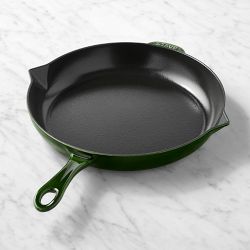 Staub Enameled Cast Iron Fry Pan, 12", Basil