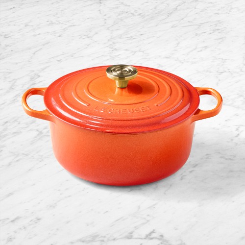 Le Creuset Centenary Enameled Cast Iron Round Dutch Oven, 5.5-Qt, Flamme Dorée