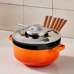 Le Creuset Alpine Enameled Cast Iron Fondue Set, 2.5-Qt
