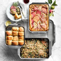 Hestan Provisions OvenBond Stainless-Steel Ovenware, Set of 5