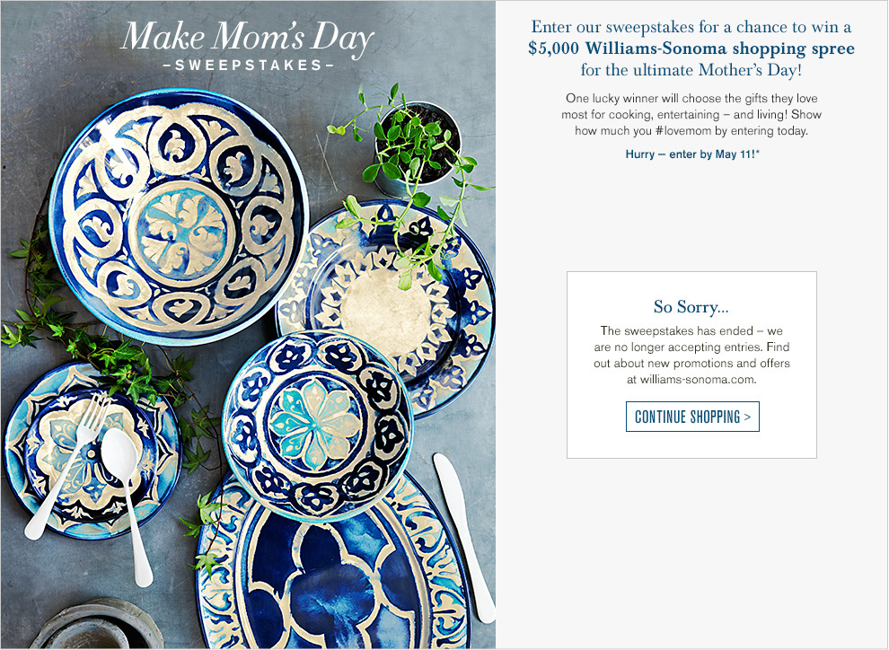 Make Mom's Day - Sweepstakes Ended