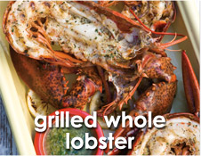 grilled whole lobster