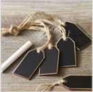 Wood Chalkboard Tags