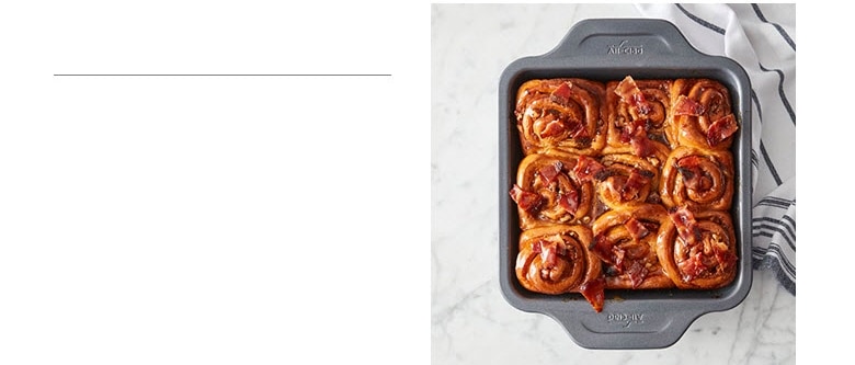 Sticky Buns with Candied Bacon