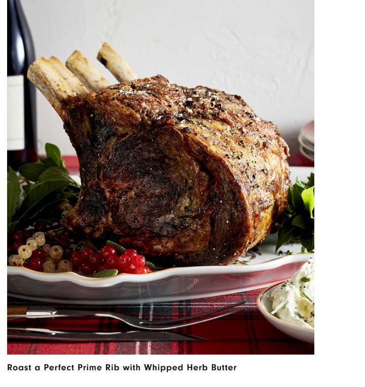 Prime Rib with Whipped Herb Butter Recipe