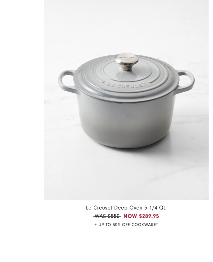 Up to 25% Off Cookware*