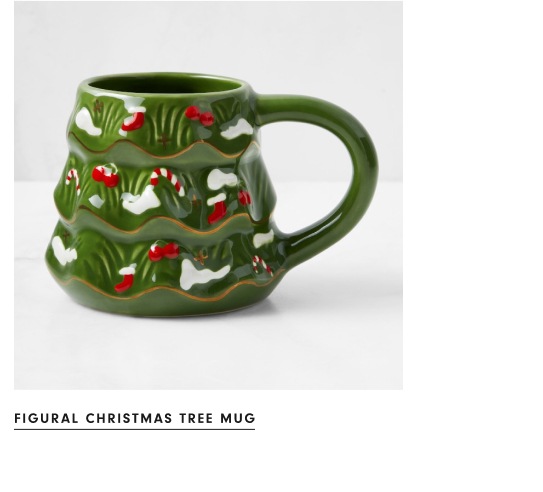 Figural Christmas Tree Mug