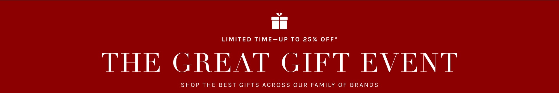 The Great Gift Event – Limited Time!