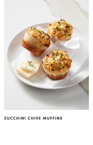 Zucchini, Feta and Chive Muffins