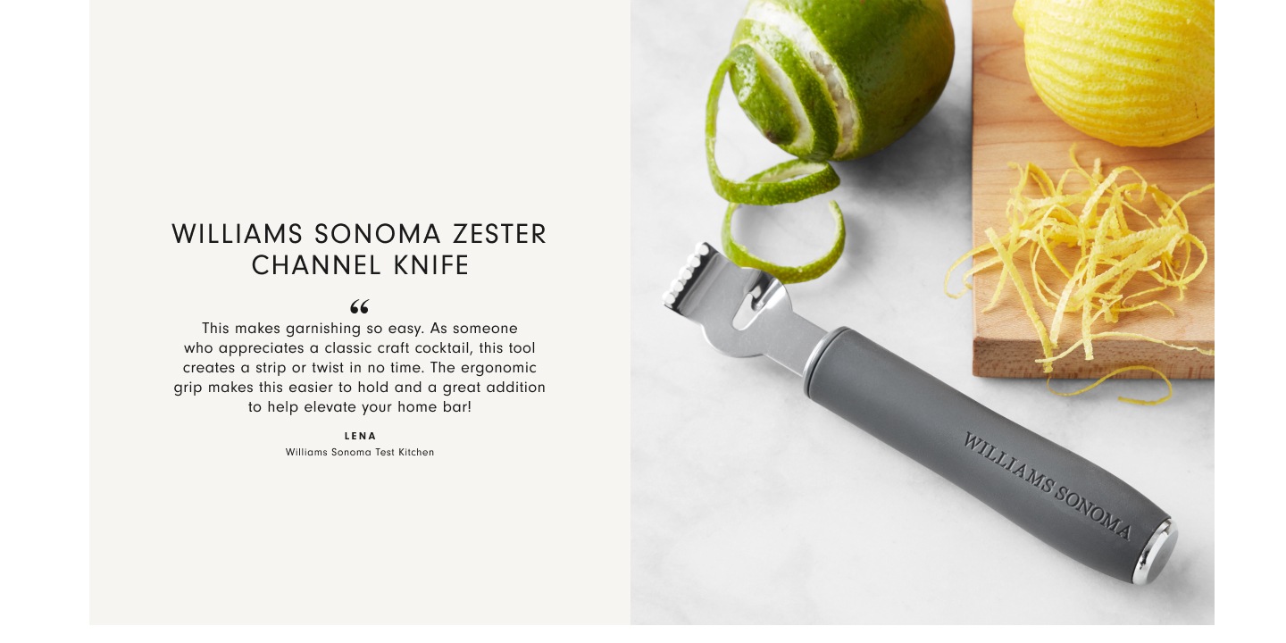 Williams Sonoma Prep Tools Zester Channel Knife