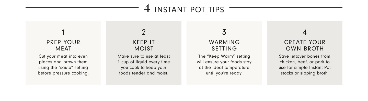 4 Instant Pot Tips