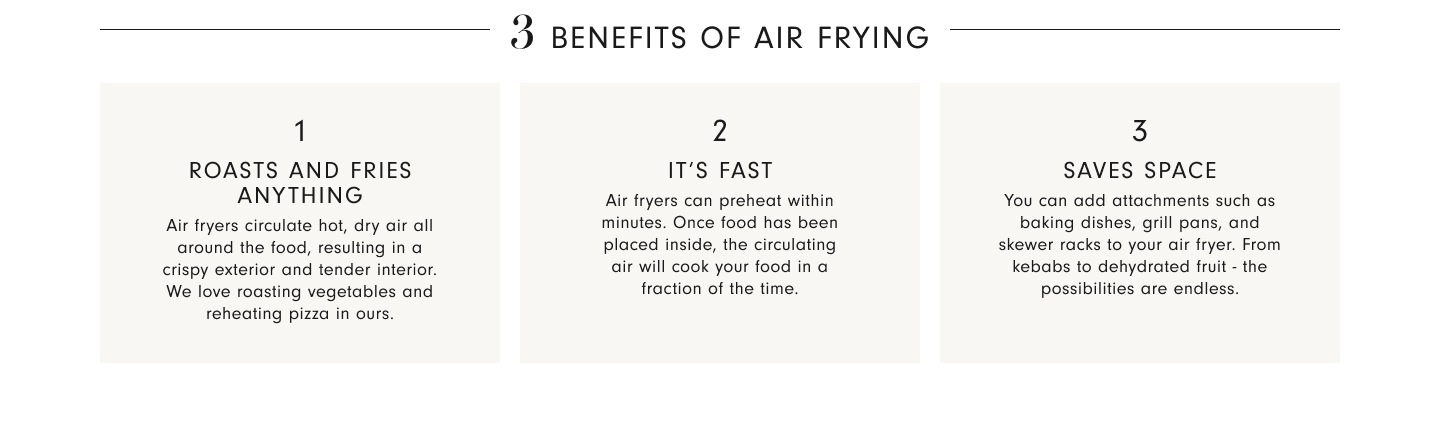 3 Benefits of Air Frying
