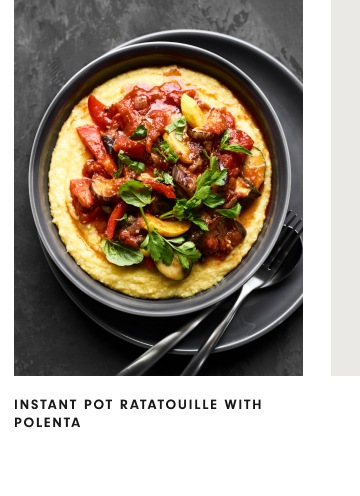 Instant Pot Ratatouille with Polenta