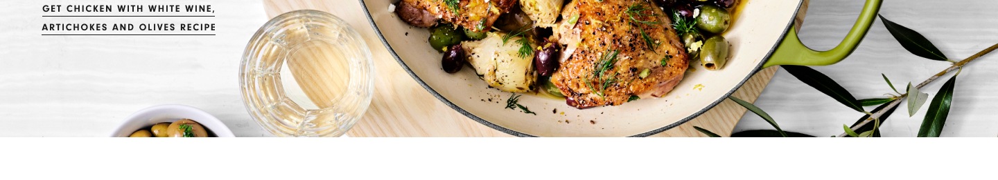 Chicken with White Wine, Artichokes and Olives Recipe