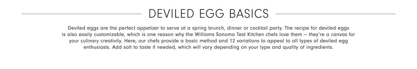 Deviled Egg Basics
