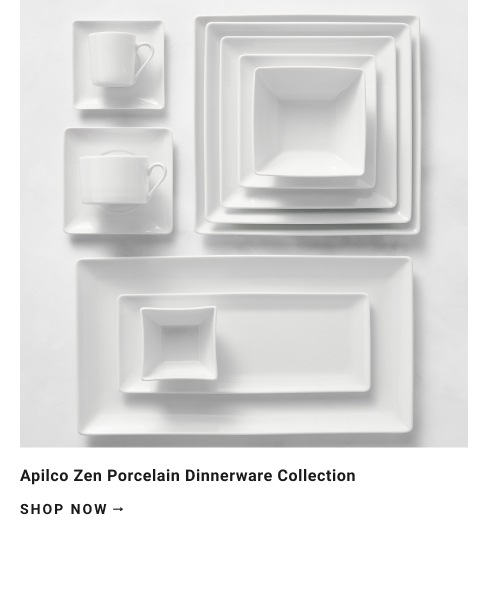 Apilco Zen Porcelain Dinnerware Collection >