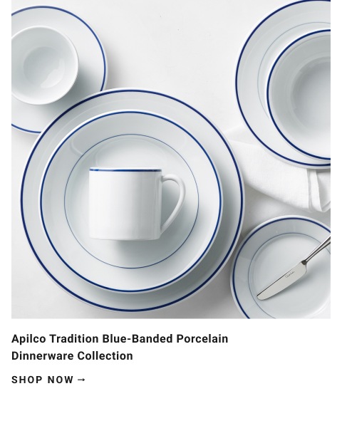 Apilco Tradition Blue-Banded Porcelain >