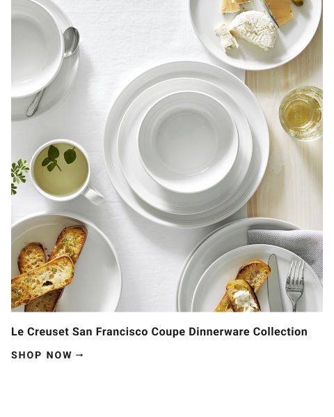 Le Creuset San Francisco Coupe Dinnerware