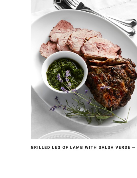 Grilled Leg of Lamb with Salsa Verde