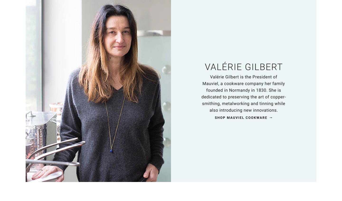 Valerie Gilbert for Mauviel Cookware