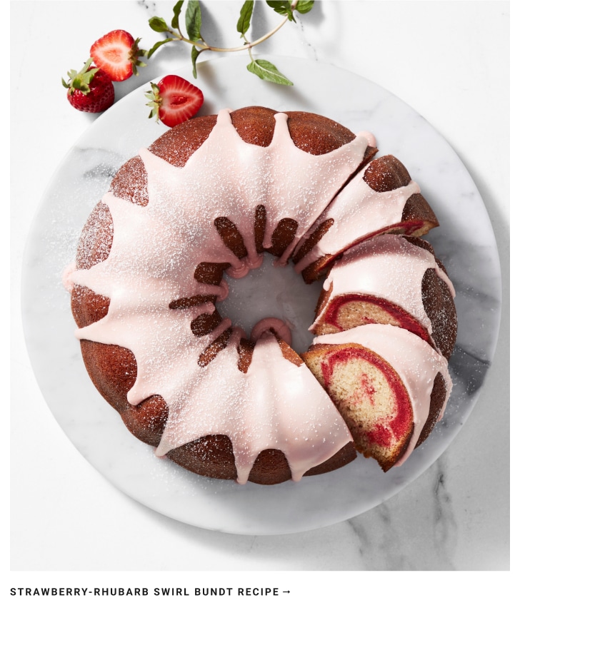 Strawberry-Rhubarb Swirl Bundt Recipe