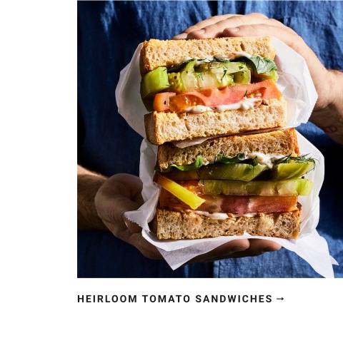 Hierloom Tomato Sandwiches