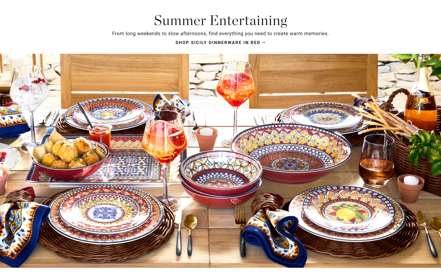 Shop Sicily Red Dinnerware Collection